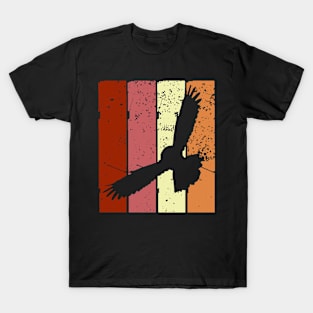 Flying Owl | Retro Owls Birds Bird Zoologist T-Shirt